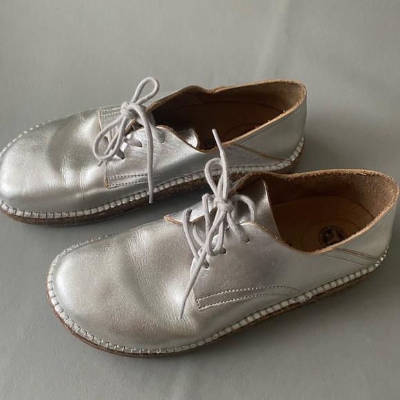 Birkenstock Gary Shoes Mules Clogs size 40 Birkenstocks grey silver 9 9.5 - Picture 4 of 10